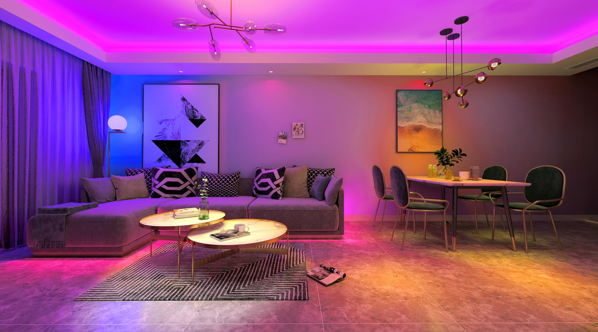 AuraNest Smart Bulb Pro - Smart Home Automation in UAE - 16 million colors, voice-controlled LED bulb with ...